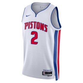 Män Detroit Pistons Tröja Cade Cunningham 2 Nike 2022-23 Association Edition Vit Swingman